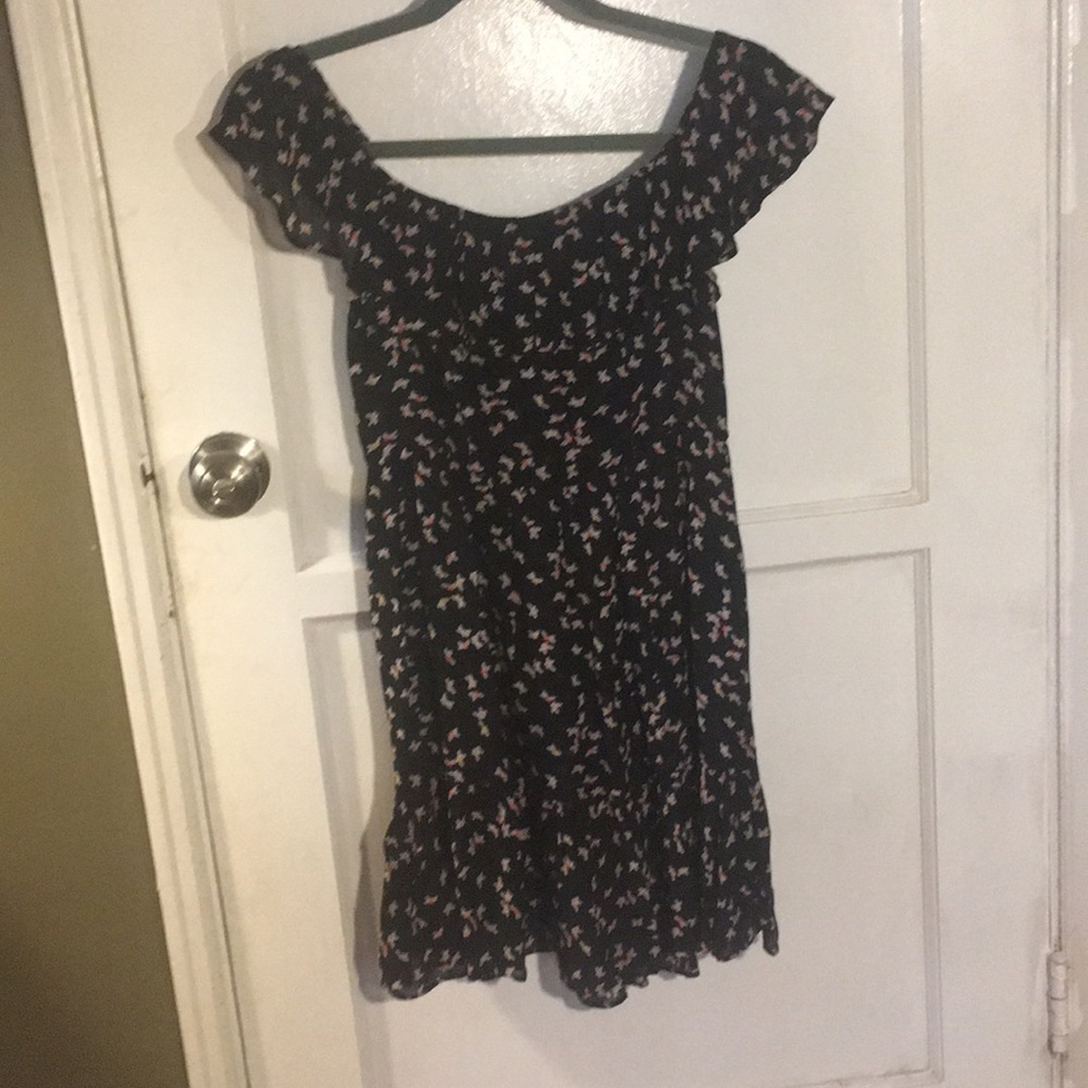 Reformation black floral print Bonnie dress - Picture 2 of 5